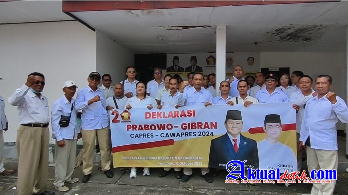 DPC Partai Gerindra Kab. Karangasem Deklarasikan Dukungan Prabowo - Gibran 2024