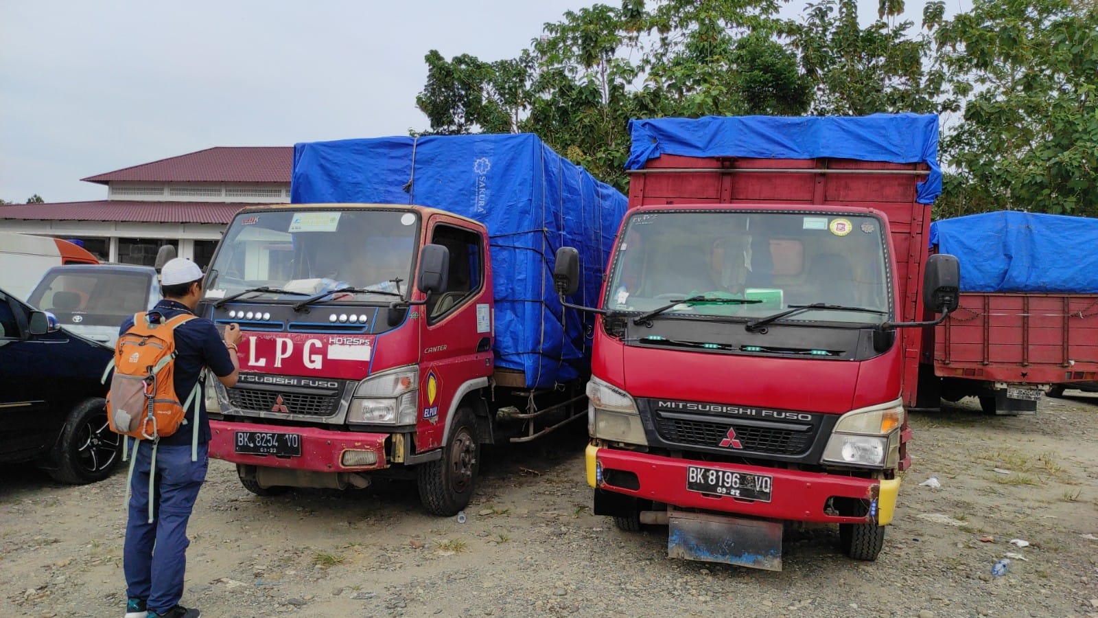 Ditreskrimsus Poldasu Amankan 8 Truk Bawa Barang Asal Malaysia Tanpa Dokumen