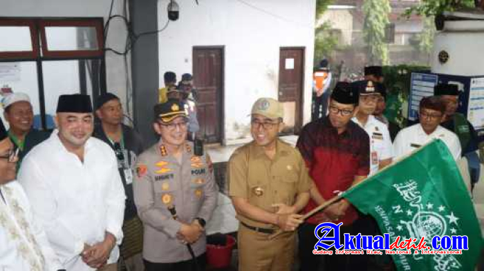 Kapolresta Denpasar Hadiri Pelepasan Jemaah NU menuju Lapangan Delta Sidoarjo Jawa Timur