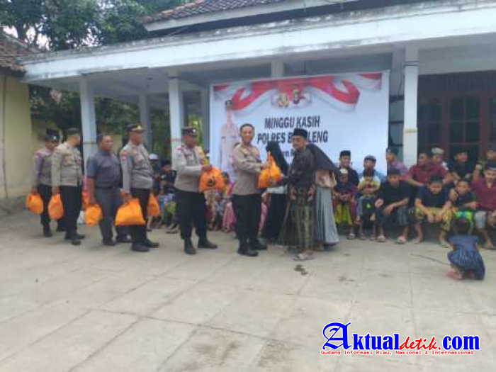 Melalui Program Minggu Kasih, Polres Buleleng Sambangi Panti Asuhan Roudatul Makmur Banyuwedang