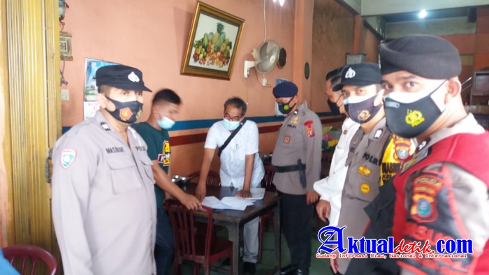 Kapolsek Percut Sei Tuan AKP Janpiter Napitupulu, SH Pimpin Operasi Yustisi PPKM Darurat