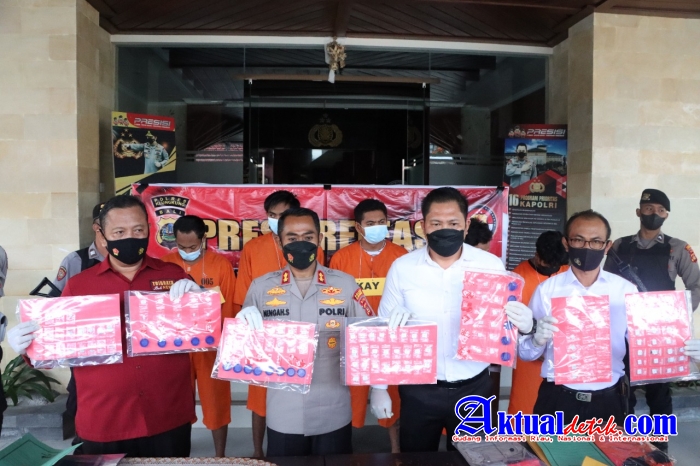 Satreskoba Polres Klungkung Berhasil Ungkap Kasus Narkoba, 3 Orang Diamankan