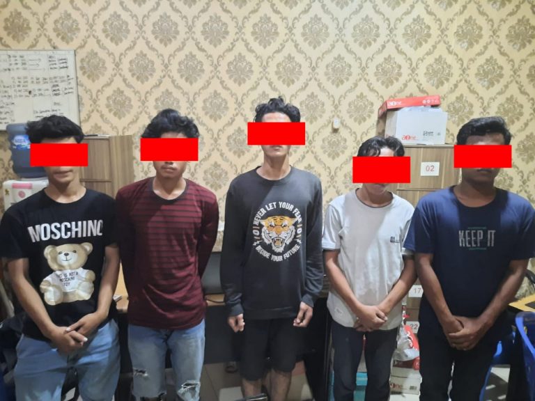 Satuan Reskrim Polrestabes Medan Meringkus 8 Anggota Genk Motor