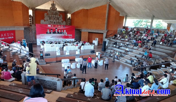 Lanjutan Serbuan Vaksinasi Nasional TNI-Polri Dalam Hari Bhayangkara ke 75 Melebihi Target