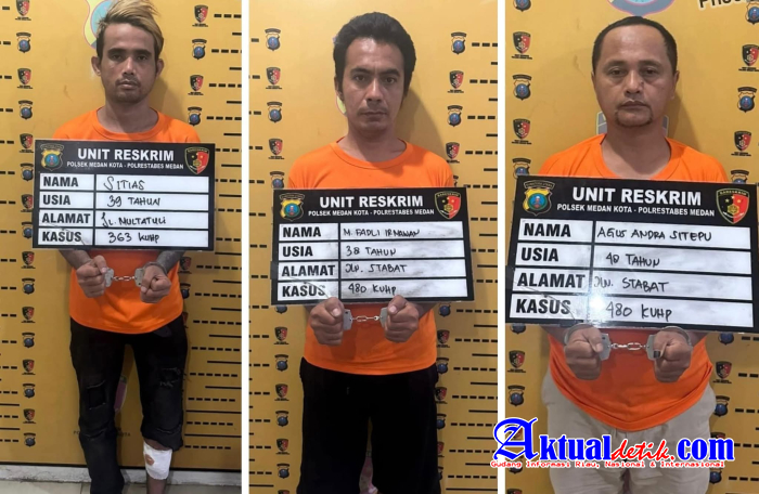 Unit Reskrim Polsek Medan Kota Menangkap Pelaku Pencurian Mobil, Satu Di Tembak