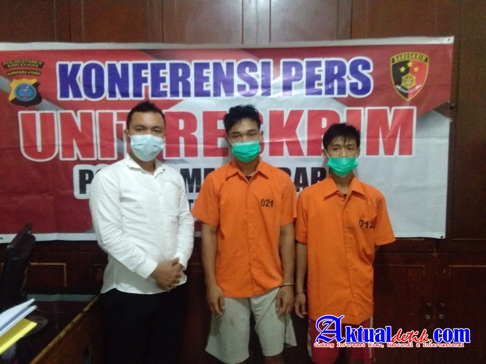 Tekab Polsek Medan Telah Diamankan Dua Pelagu Melakukan Transaksi Narkoba