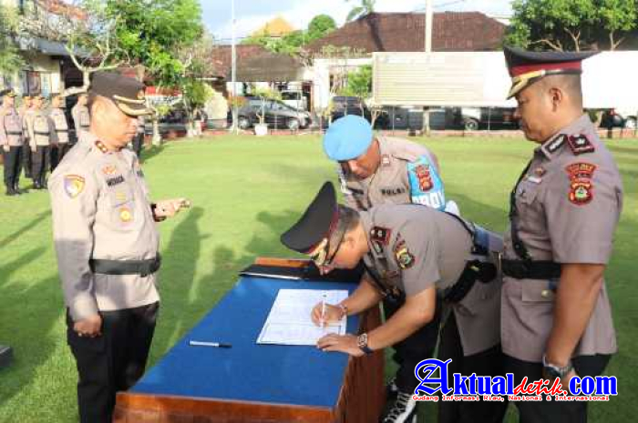Sejumlah Jabatan Kapolsek Hingga Kabag di Polres Gianyar Dimutasi