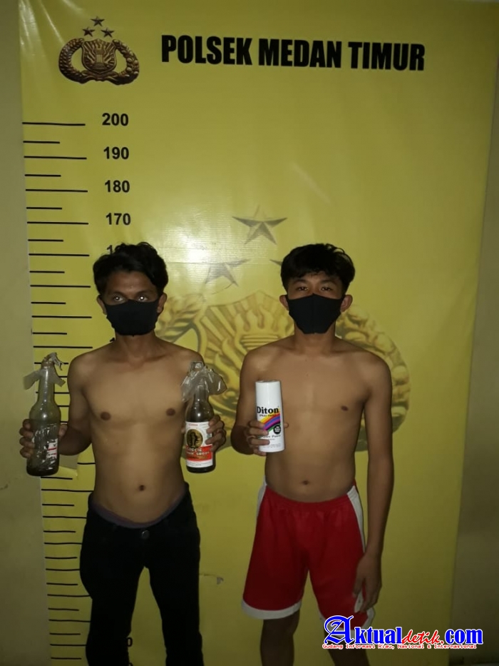 Dalam Pengamanan Aksi Unjuk Rasa UU Omnibus Law, Polsek Medan Timur Temukan Bom Molotov