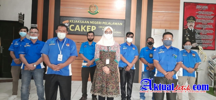 DPC IPJI Audensi ke Kejari Pelalawan