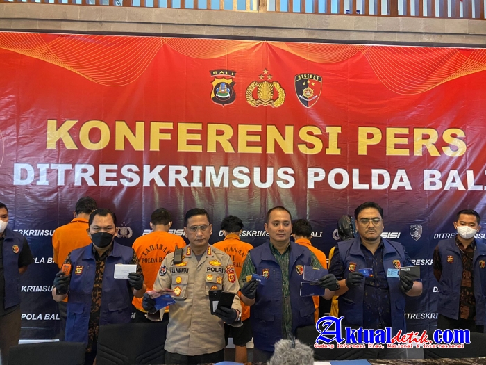 Polda Bali Ungkap Kasus Tindak Pidana Penipuan Online