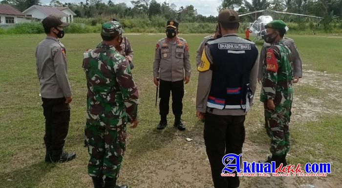 Sinergitas TNI-Polri, Kapoldasu Datangi Koramil Garoga Taput