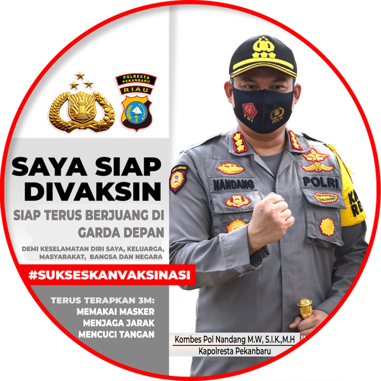 Dukung Program Vaksin Sinovac, Kapolresta dan Istri Lakukan Pemeriksaan Screening Covid-19
