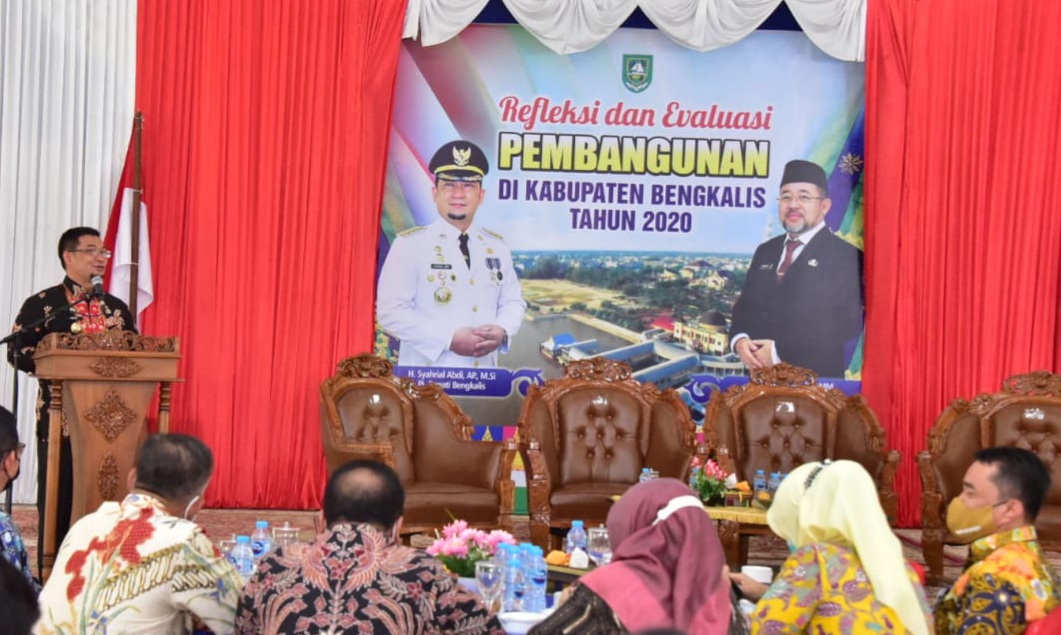 Pj Bupati Bengkalis Ekspos Refleksi Pembangunan Selama 2020