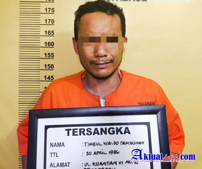 Tersangka Penyalahgunaan Narkotika Ditangkap Tim Opsnal Polsek Bukit Raya di Perumahan Kuantan