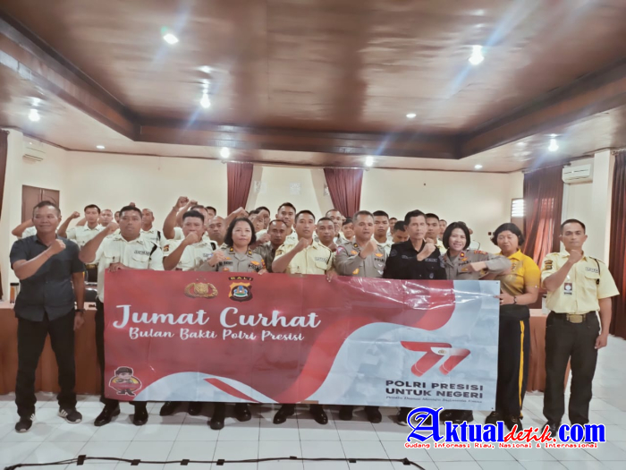 Jumat Curhat, Polda Bali Dengarkan Aspirasi dari Petugas Satpam