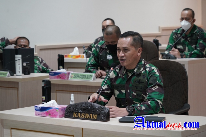 Kasdam IX/Udayana Pimpin Rakor Pelaksanaan PPKM di Kabupaten Badung dan Kota Denpasar