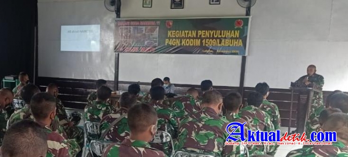 Kodim Labuha Tes Urine Anggota Mendadak