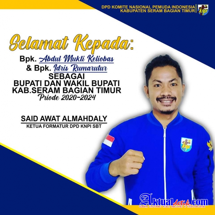 Pengurus DPD KNPI Mengucapkan Selamat Terpilih Paslon ABD.Mukti - Idris Rumalutur