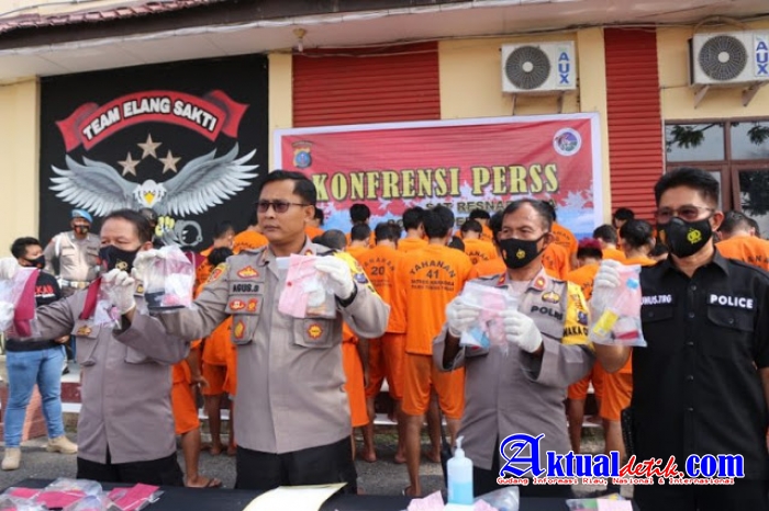 Kapolres Tebing Tinggi Ungkap 25 Kasus Narkoba Dengan Kinerja Dalam 21 Hari