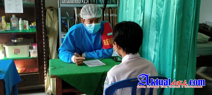 Percepat Pelaksanaan Vaksinasi, Polres Klungkung Adakan Gerai Vaksinasi Untuk Anak Usia 12-17 Tahun