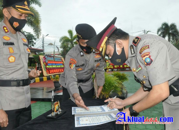 Sertijab Sejumlah Perwira di Lingkungan Polres Tanjungpinang 2021