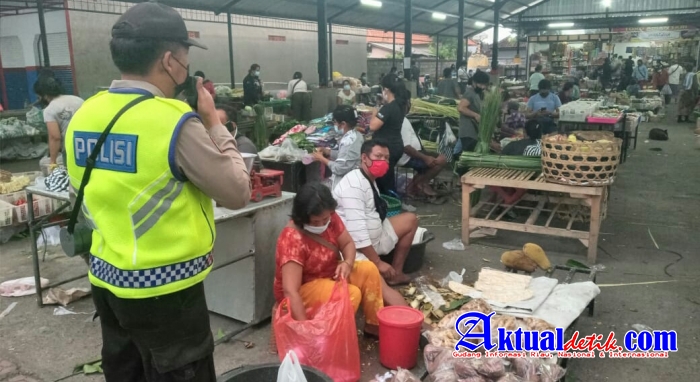 Satgas Binmas Operasi Aman Nusa ll Polres Gianyar Berikan Himbauan