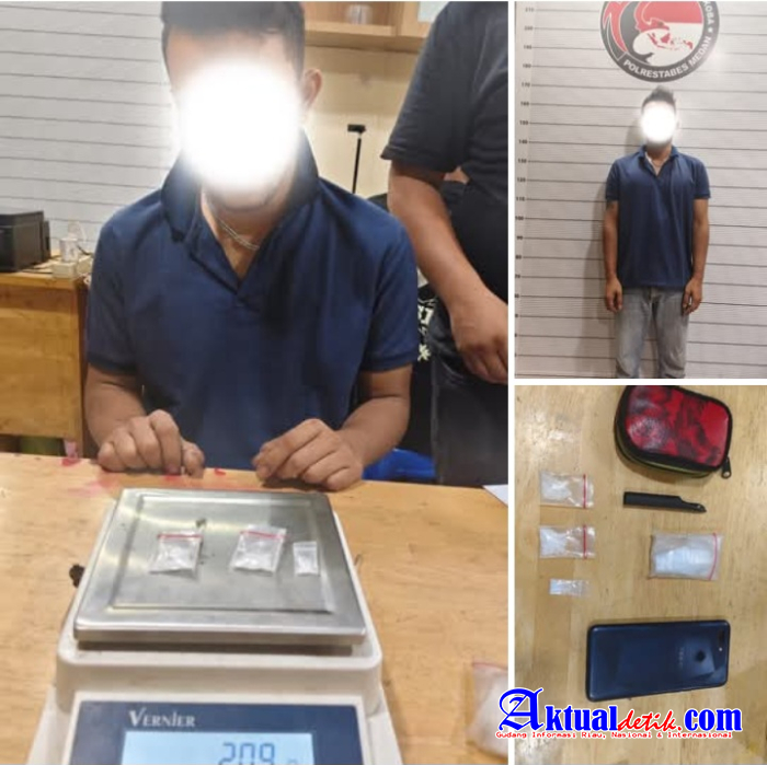 Satresnarkoba Polrestabes Medan Tangkap Pengedar Sabu di Kawasan Aur