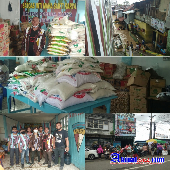 Dampak Banjir Melanda Kota Medan DPD Satgas Inti IPK Sumut Ikut Ambil Bagian