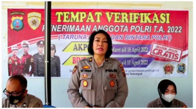 Besarnya animo remaja putra dan putri Kabupaten Deli Serdang dalam pendaftaran sebagai Anggota Polri
