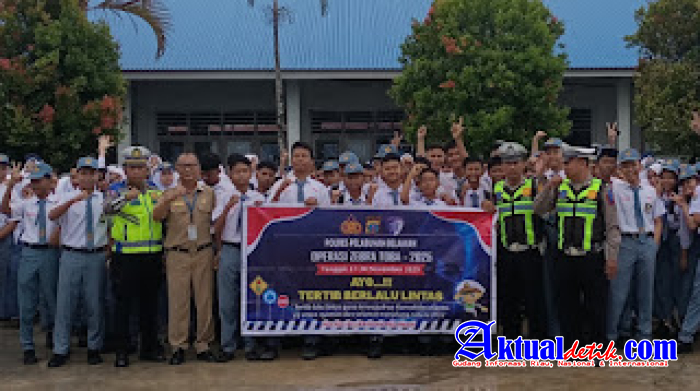 Satuan Lantas Polres Belawan Sosialisasikan Ops Zebra Toba 2025 Di SMA Negeri 16 Medan