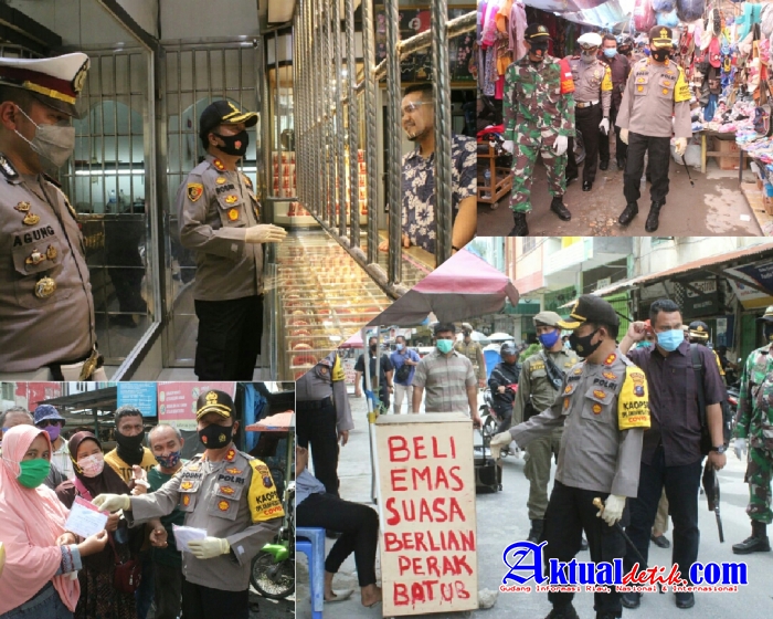 Ingatkan Tentang Covid19, Kapolres Serdang Bedagai Pimpin Operasi Yustisi