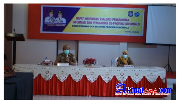 Diskominfo Gorontalo Gelar Rakor Persandian dan Keamanan Informasi