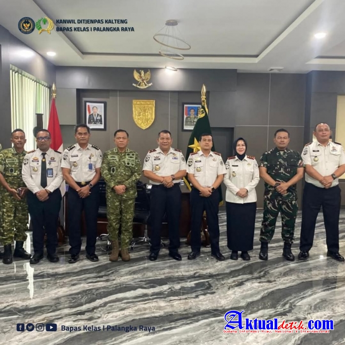 Kepala Bapas Palangka Raya Hadiri Silaturahmi Dan Audiensi Dengan Pangdam XXII /Tambun Bungai