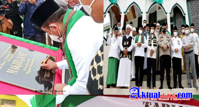 100 Juta Program CSR Bank Riau Kepri, Bupati Pelalawan Serahkan Kepada Masjid Jami Pangkalan Kerinci