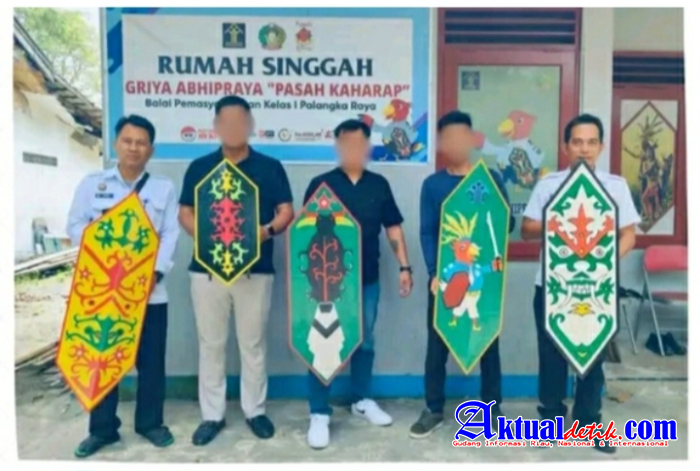 Bapas Palangka Raya Selenggarakan Pelatihan Pembuatan Talawang Wujudkan binaan Budaya Dayak
