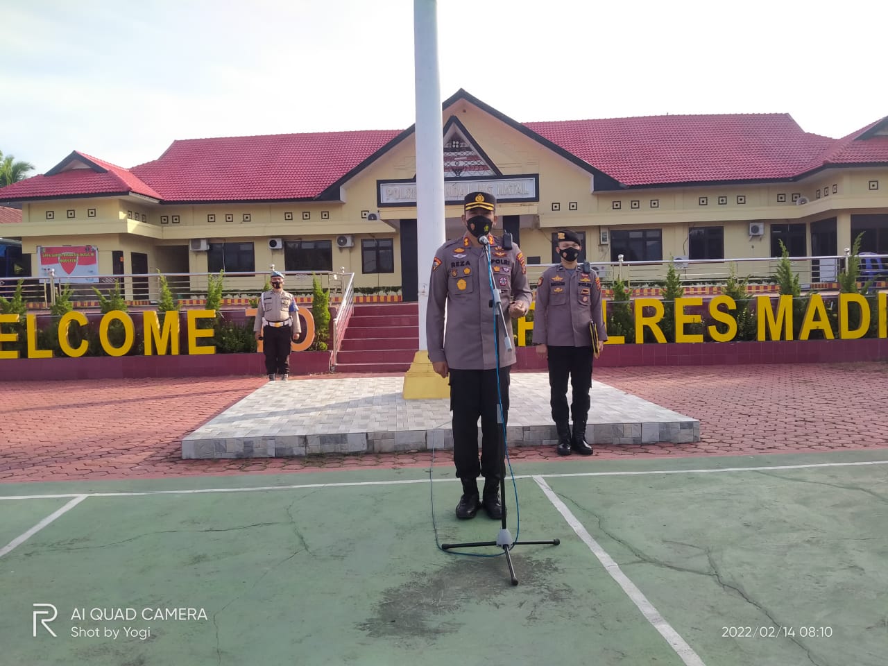 Atensi Kapolres Madina "Tegakan Prokes Dan Perketat Penggunaan Masker Serta Tingkatkan Program Vasin