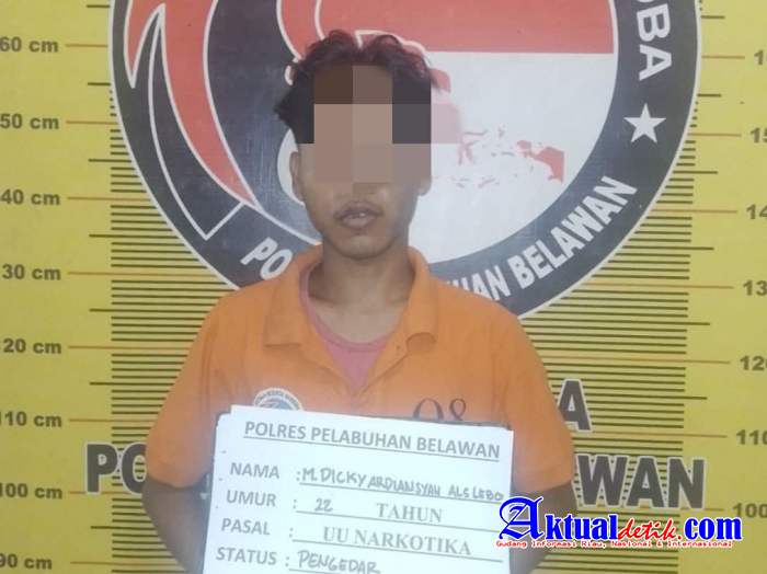 Satuan Narkoba Polres Pelabuhan Belawan Tangkap Pengedar Narkoba Di Terjun