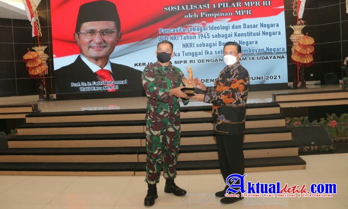 MPR RI Gelar Sosialisasi Empat Pilar di Kodam IX/Udayana
