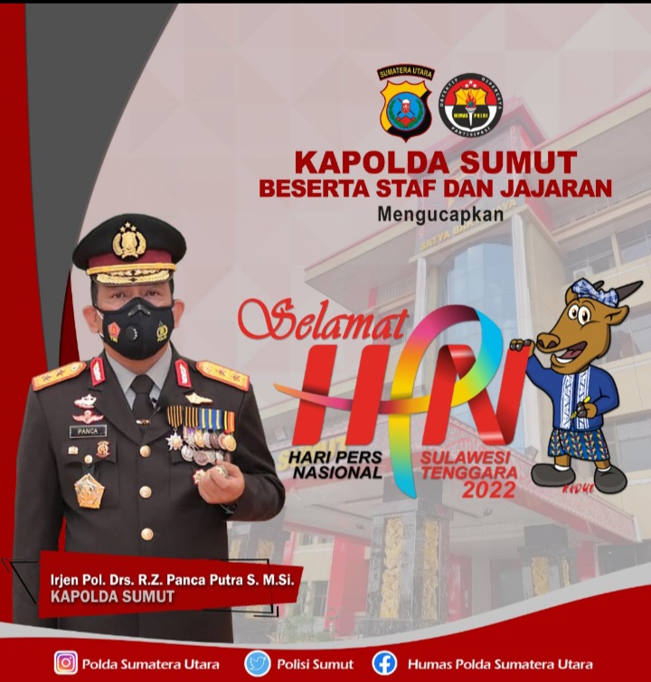 Hari Pers Nasional, Kapolda Sumut Jadilah Pers yang Mencerdaskan Masyarakat.