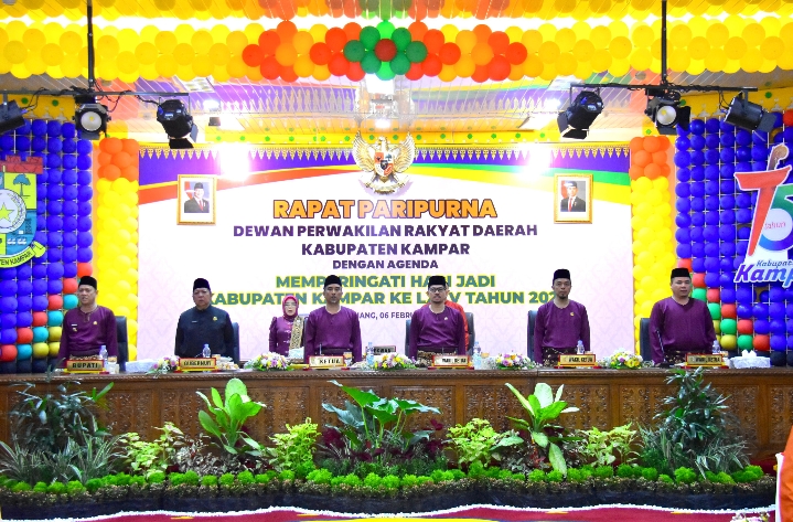 Hari Jadi ke-75 Kabupaten Kampar, DPRD Gelar Sidang Paripurna Istimewa