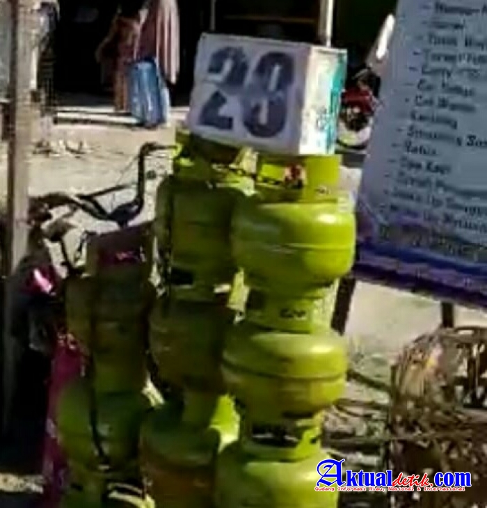 Warga Kualu Kubang Raya Jual Gas Subsidi Berjumlah Besar
