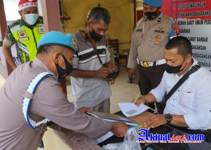 Satres Narkoba Polres Simalungun Laksanakan Test Urine