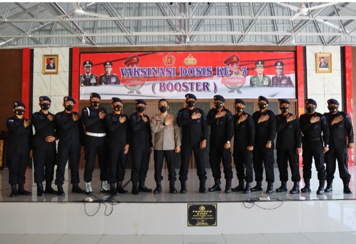 Kapolresta Deli Serdang Menerima Silaturahmi Danyon B Pelopor Tebing Tinggi