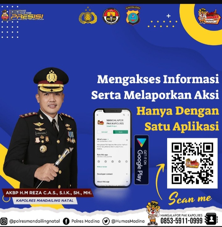 Warga Mandailing Natal Apabila Melaporkan Kamtibmas Tanpa harus kekantor Polisi