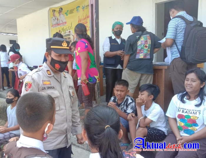 Kapolsek Silau Kahean Bersama Dengan Personilnya Tetap Siaga