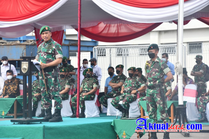 Pangdam IV/Diponegoro Sambut Kembalinya Satgas Yonif Mekanis 403/Wirasada Pratista Dari Papua 