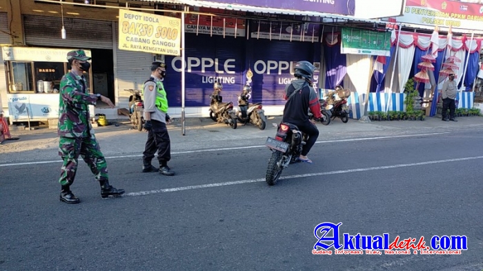 Antisipasi Dalam Akhir Pekan, Polsek Ubud Tingkatkan Giat Penyekatan