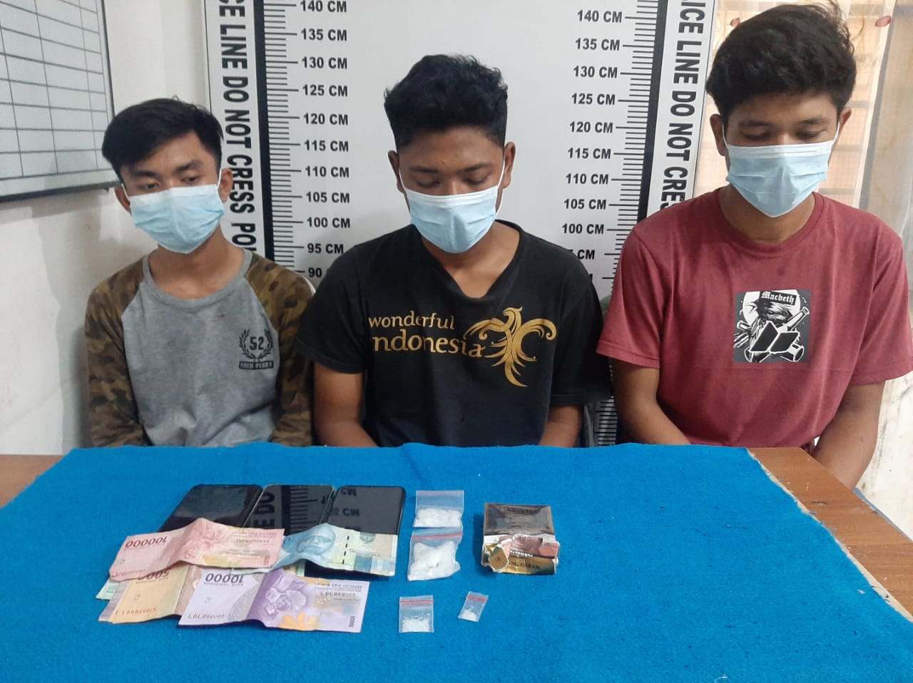 Satuan Narkoba Polres Pematang Siantar Meringkus Tiga Orang Bertransaksi Narkotika Jenis Sabu.
