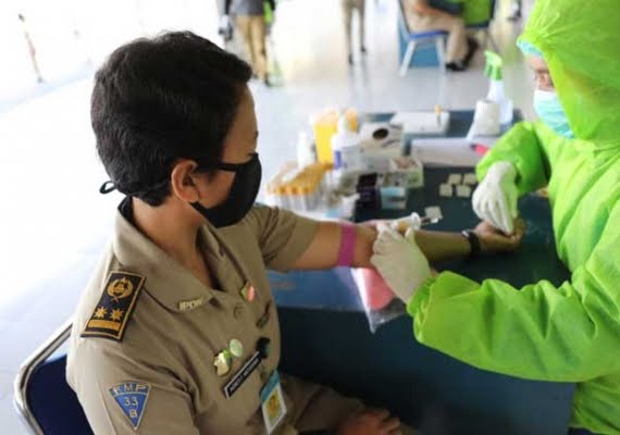 Pelaksanaan Rapid Test IPDN Jatinangor, Alumni Sumbangkan Bantuan Dana 