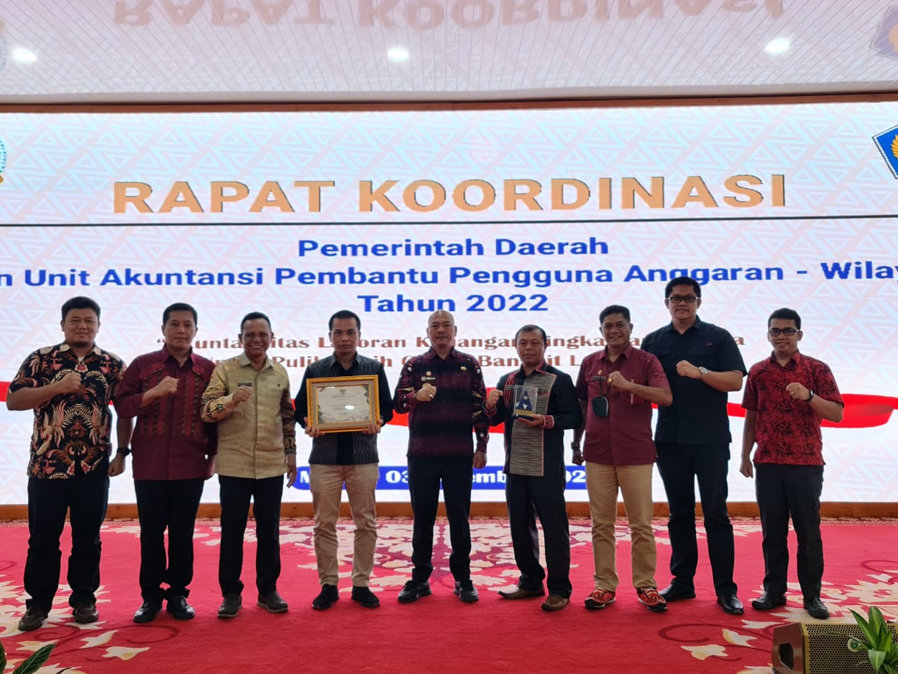 Bupati Taput Raih Penghargaan (Wajar Tanpa Pengecualian) Dari Kemenkeu Berturut - Turut 8 Tahun